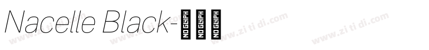 Nacelle Black字体转换